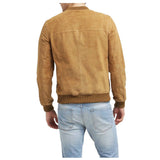 USA Suede Leather Bomber Jacket - 