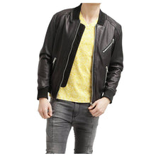 Load image into Gallery viewer, Black American Bomber Jacket - 
