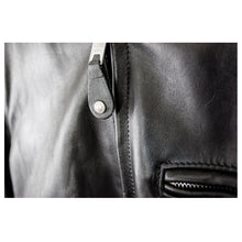 Load image into Gallery viewer, Men Classic Racer Leather Motorcycle Jacket Plain
