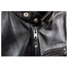Load image into Gallery viewer, Men Classic Racer Leather Motorcycle Jacket Plain

