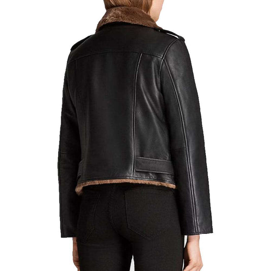 B3 Aviator Shearling Fashion Black Leather Jacket | Jacket Hunt