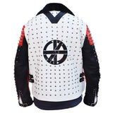 Men Punk Rock Star Jacket Studded Pin Leather Jacket
