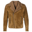 Mens Shearling Bomber Suede Leather Motorcycle Fashion Jacket | Jacket Hunt