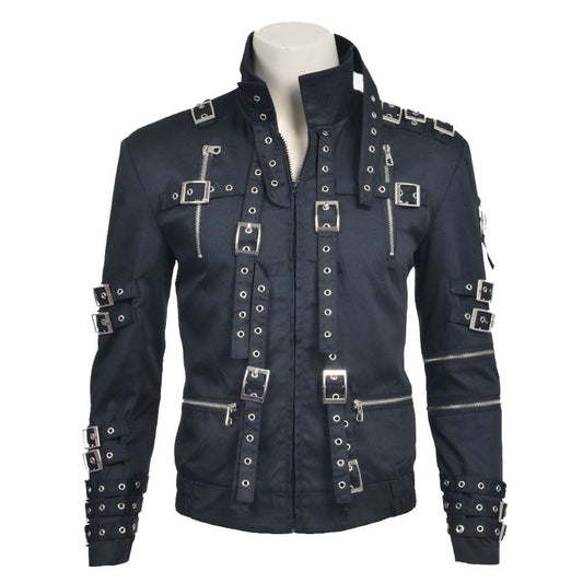 Michael Jackson Bad Cosplay Costume Jacket - High Quality Leather Jackets For Sale | Dream Jackets On Jackethunt