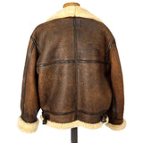 Vintage B3 Bomber Pilot Sheep Leather Jacket Women