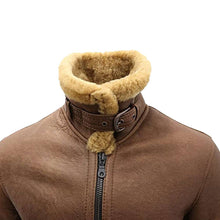 Load image into Gallery viewer, WW2 Vintage Brown B3 Shearling Bomber Flying Aviator Jacket | Jacket Hunt
