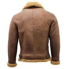 Load image into Gallery viewer, WW2 Vintage Brown B3 Shearling Bomber Flying Aviator Jacket | Jacket Hunt
