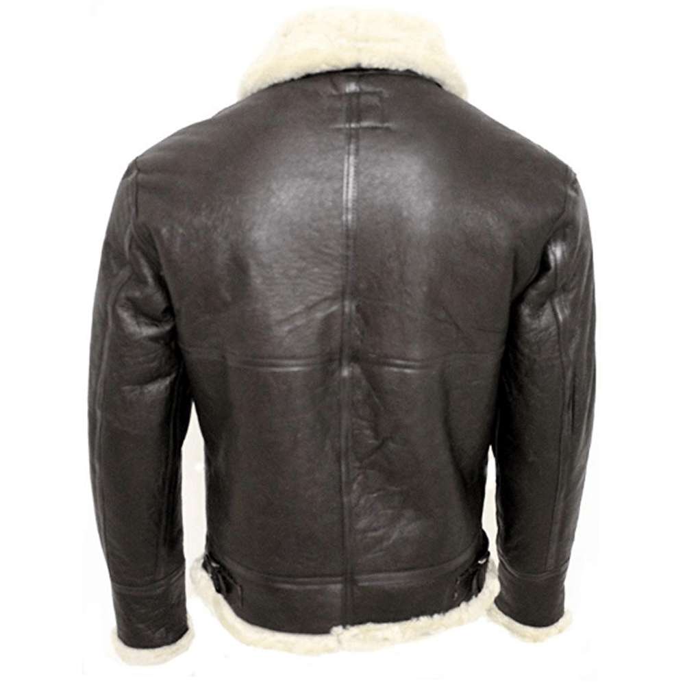 World War 2 Infinity Aviator Cream Shearling Bomber Leather Jacket Men | Jacket Hunt