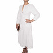 Women Cocktail Party Mini Genuine Leather Dress White